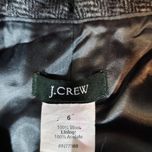 J. Crew Gray Ruffle Jacket - Picture 4 of 8